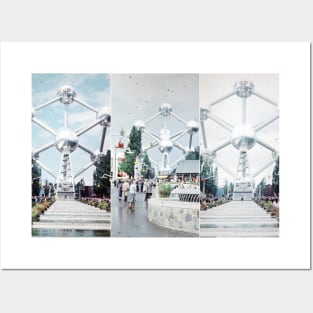 Brussels Atomium Photo Collage Posters and Art